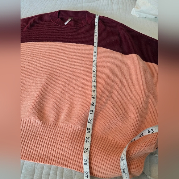 Free People Easy Street Oversized Colorblock Sweater XS - Picture 6 of 14